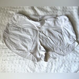 Lululemon Athletica White Running Shorts